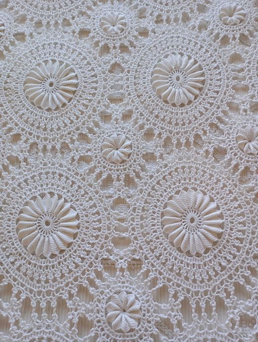 Colcha em renda de algodão