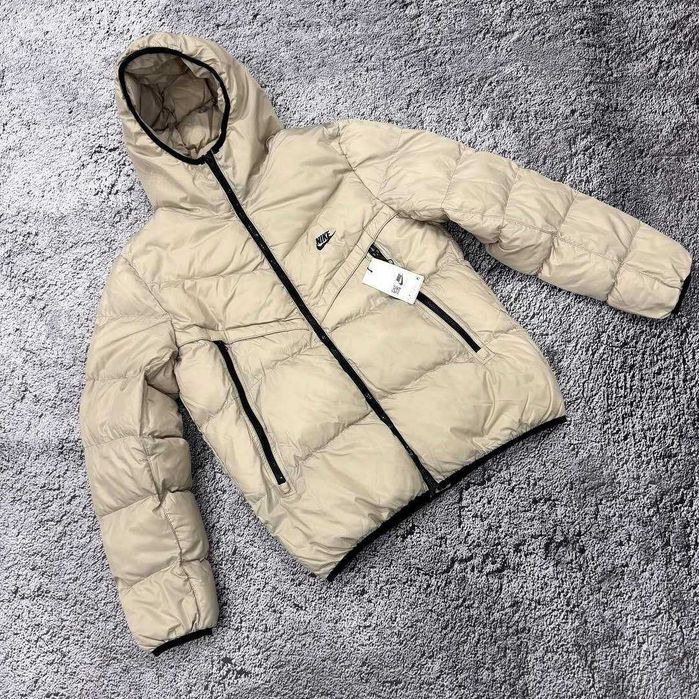 Пуховик Nike Storm-Fit світло бежевий Мужская куртка Найк зимняя до-26