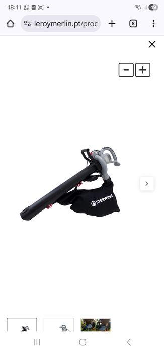 aspirador, soprador e triturador com fio