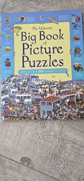 Big book of picture puzzle Usborne obrazkowela książeczka angielski