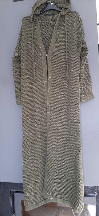 Kardigan Monnari M khaki ze złotą nitką