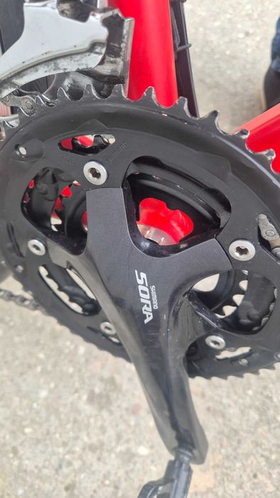 Rower szosowy BTWIN Triban 500 – Shimano Sora, karbonowy widelec