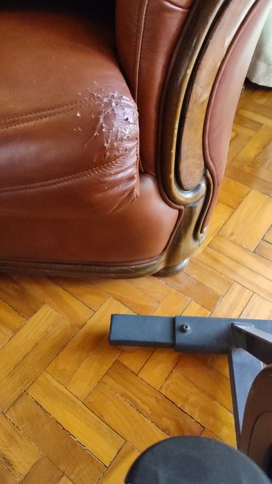 Sofás de sala em couro