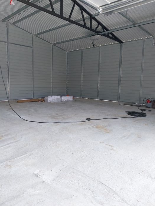 Garaż blaszany blaszak drewnopodobny