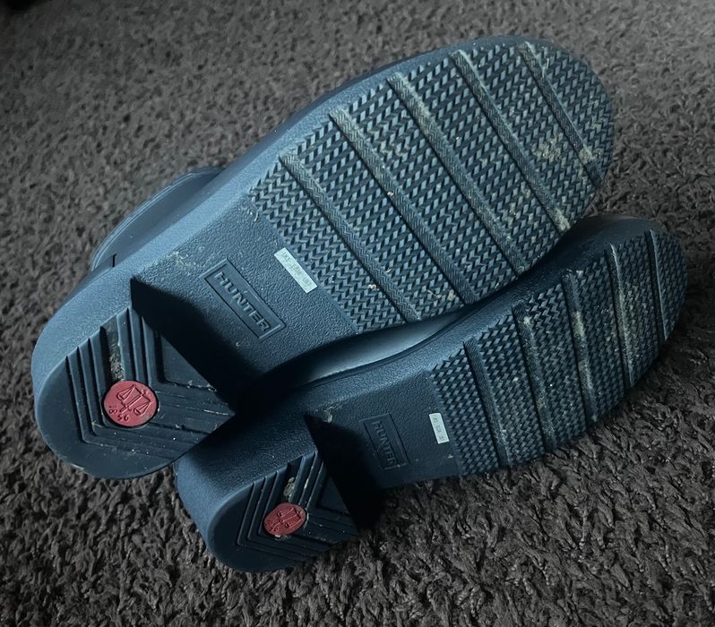 Hunter kalosze botki granatowe refined heel 37 38 jak nowe