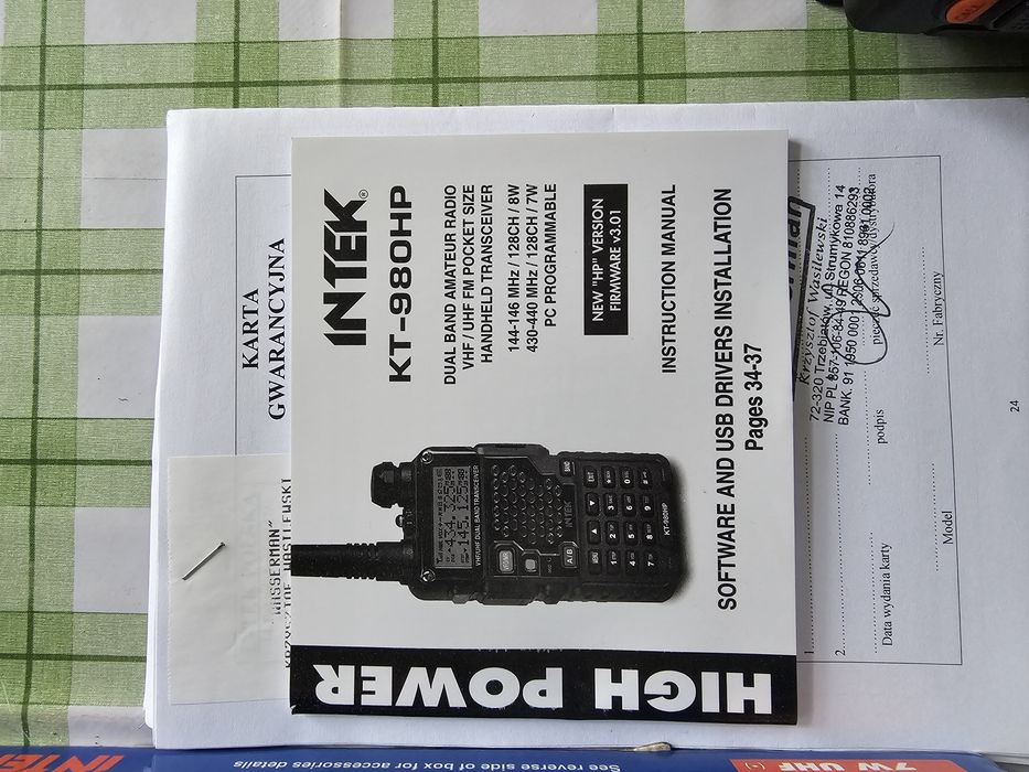 Intek kt980hp komplet