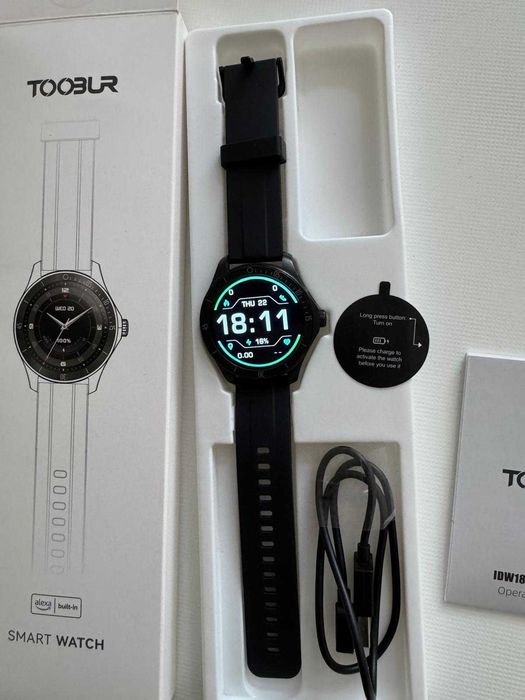 Smartwatch  TOOBUR watch, Alexa incorporado 44 mm ecrã