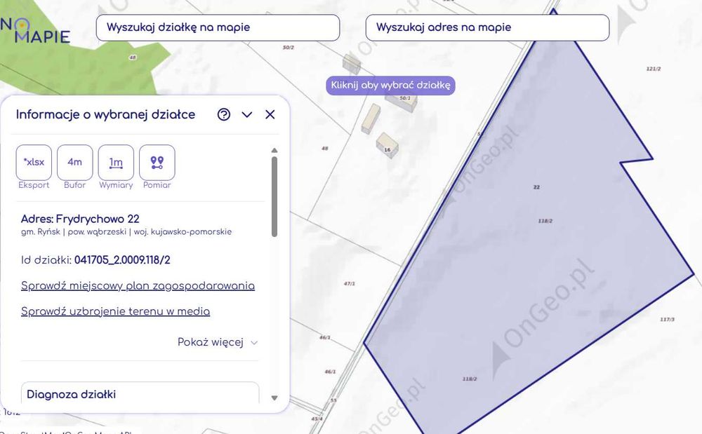 Sprzedam działkę rolną 3,39 ha