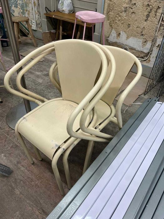 Conjunto de Cadeiras de Exterior em Aço (Esplanada / Jardim)