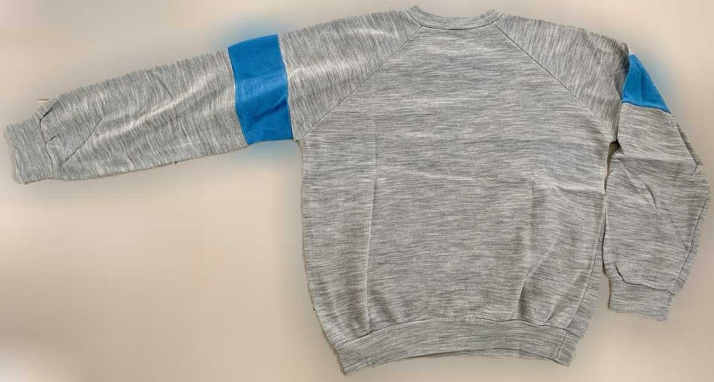 Sweater de Adulto Unissexo, Cinza e Azul