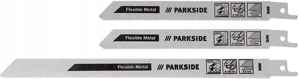 PARKSIDE. Полотна по металлу для сабельной пилы. Оригинал.