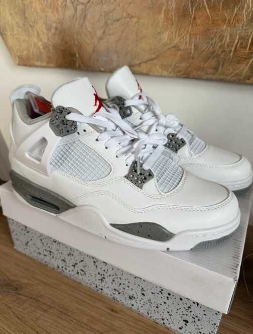 Nike Air Jordan 4 Retro White Cement  37.5