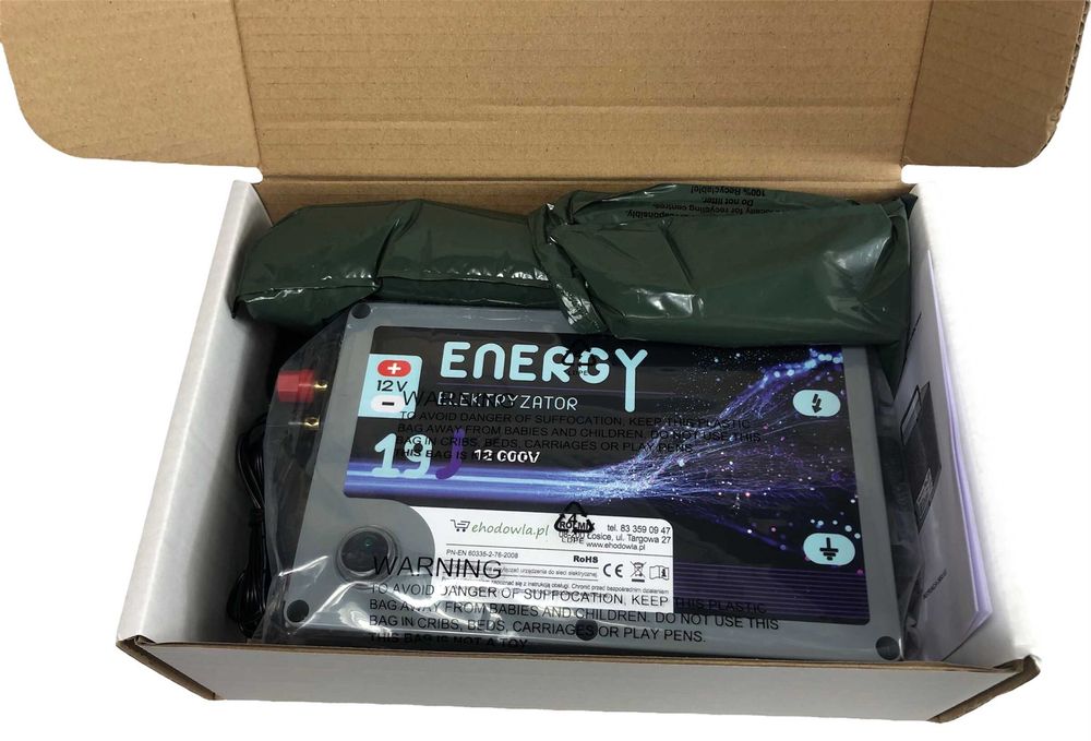Elektryzator Pastuch Elektryczny ENERGY 19J SUPER MOCNY
