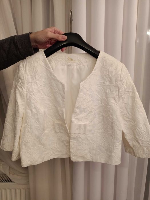 Bolerko ślubne narzutka r. 44