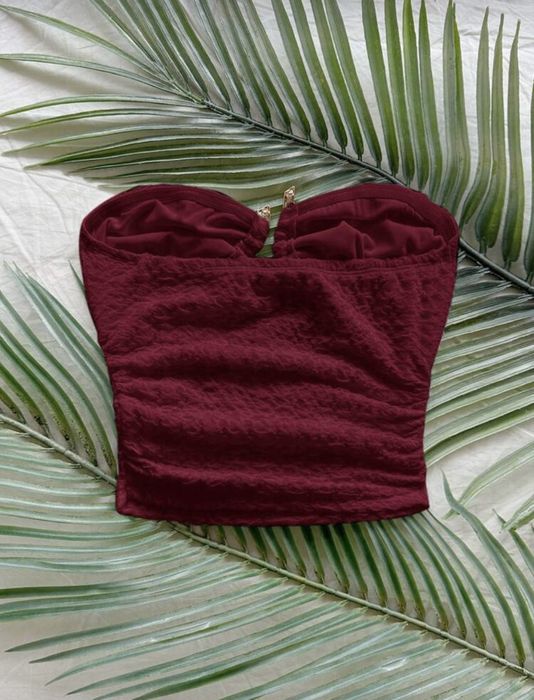 Bluzka damska burgundowa nowa rozmiar S