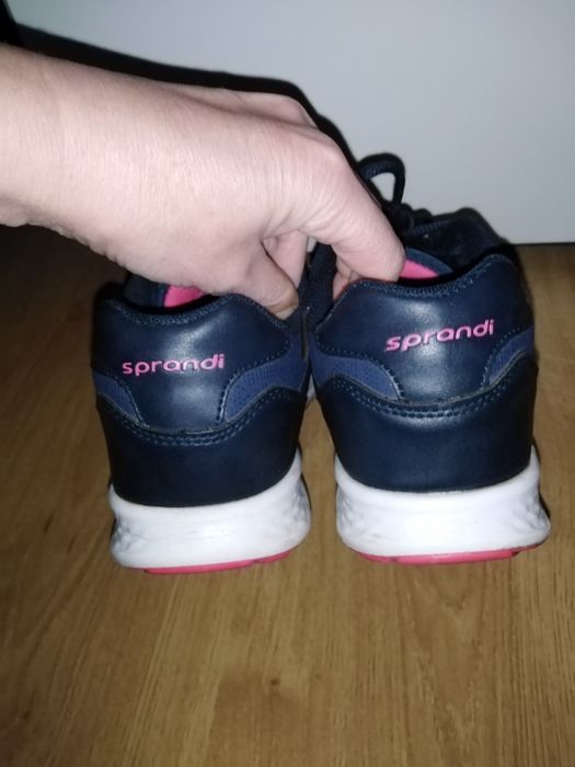 Buty  Sprandi 37 sportowe granatowe jesienne półbuty eko skóra