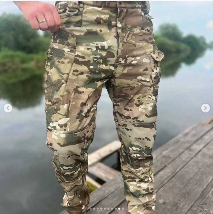 Тактичний костюм софтшелл чоловічий теплий флісовий ЗАХИС ТА КОМФОРТ