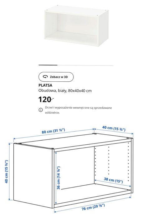 Zestaw szafek z frontami IKEA