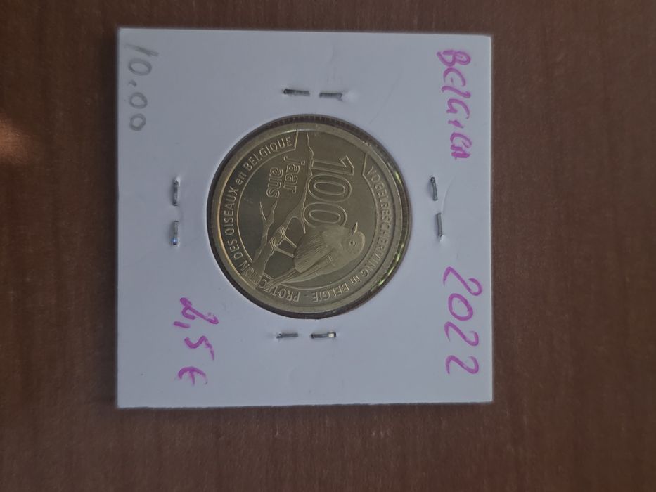 moeda comemorativa de 2,5 euros da Bélgica, emitida em 2022