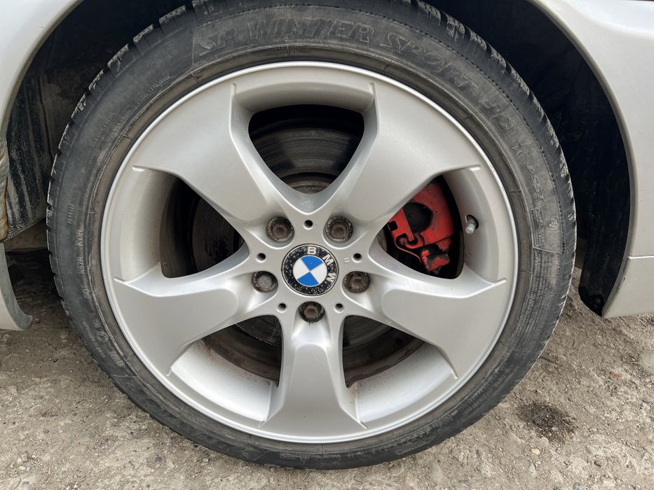 Felgi aluminiowe 17 cali 17” bmw 3 e46 opony zimowe komplet dunlop