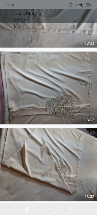 Corte de seda bordado para blusa com Bordado da Madeira com selo de au