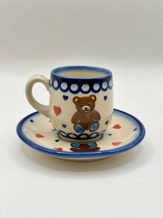 Kubeczek ze spodkiem w misie dla dziecka Ceramika Bolesławiecka Bolea