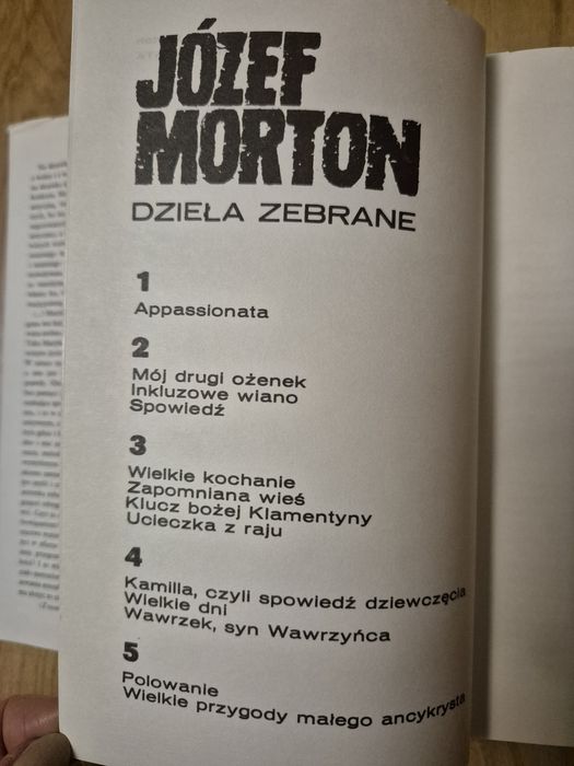 Dzieła zebrane Józef Morton tom 1 - 5