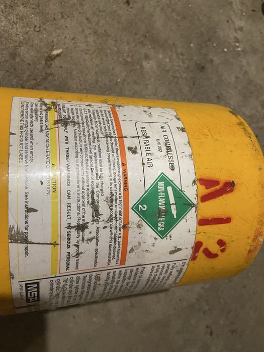 Балон для стисненого повітря MSA