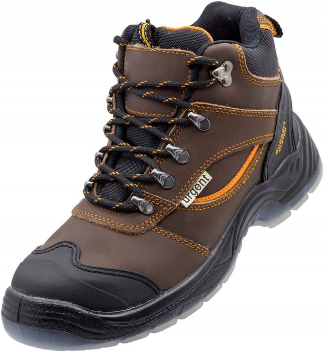 Зручні робочі ботинки чоловічі шкіряні  з захисним носком OHS