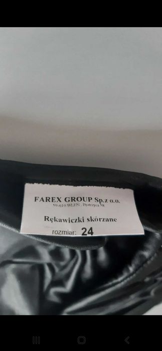 Rękawiczki skórzane męskie Farex Group-nowe