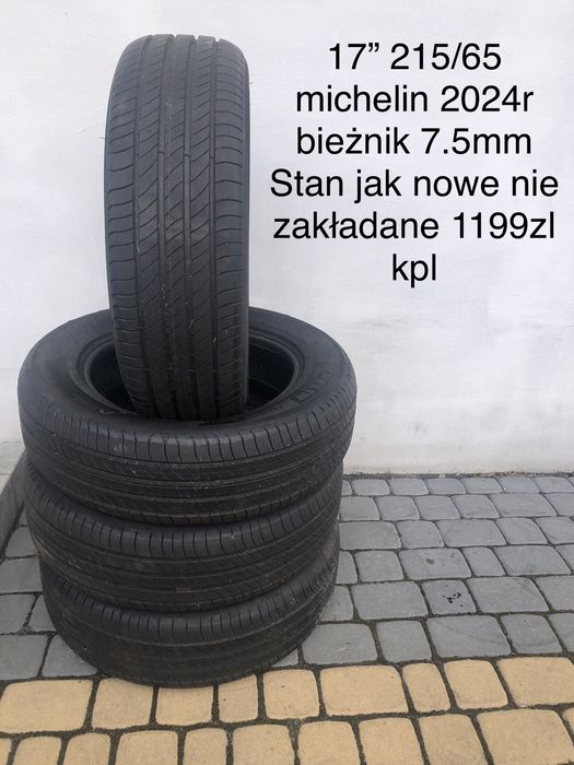 Opony letnie  17” 19” michelin 215 65 235 50jak nowe 2024r