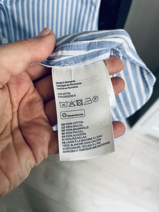 damska koszula z guzikami na plecach h&m