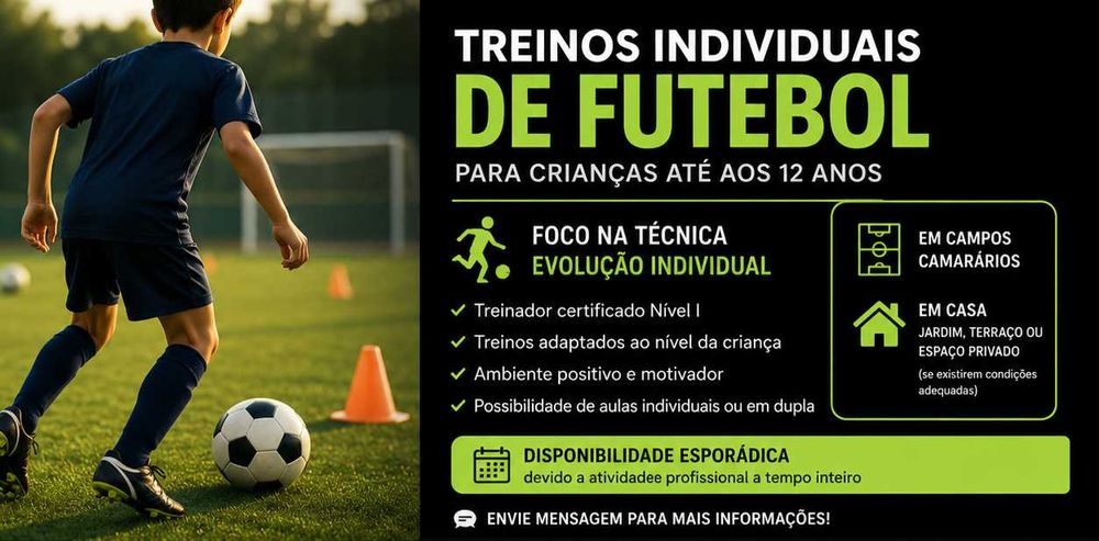 Treinos Individuais de Futebol para Crianças | Treinador Nível I