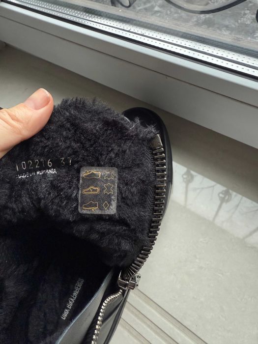 Зимние черные меховые сопоги сапожки ботинки dirk bikkembergs 38