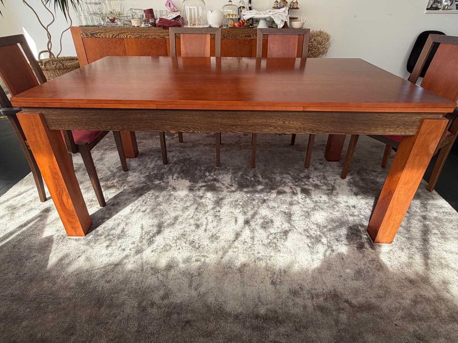 Conjunto Sala de Jantar em cerejeira/wengue
