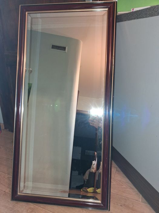 Lustro 120x60 szlifowane brzegi ładna rama stare