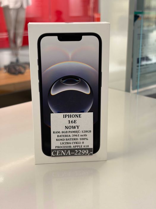 iPhone 16E 128GB NOWY Topcase Vivo *Raty 0%