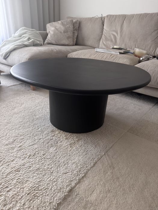 Mesa de centro preta Laredoute