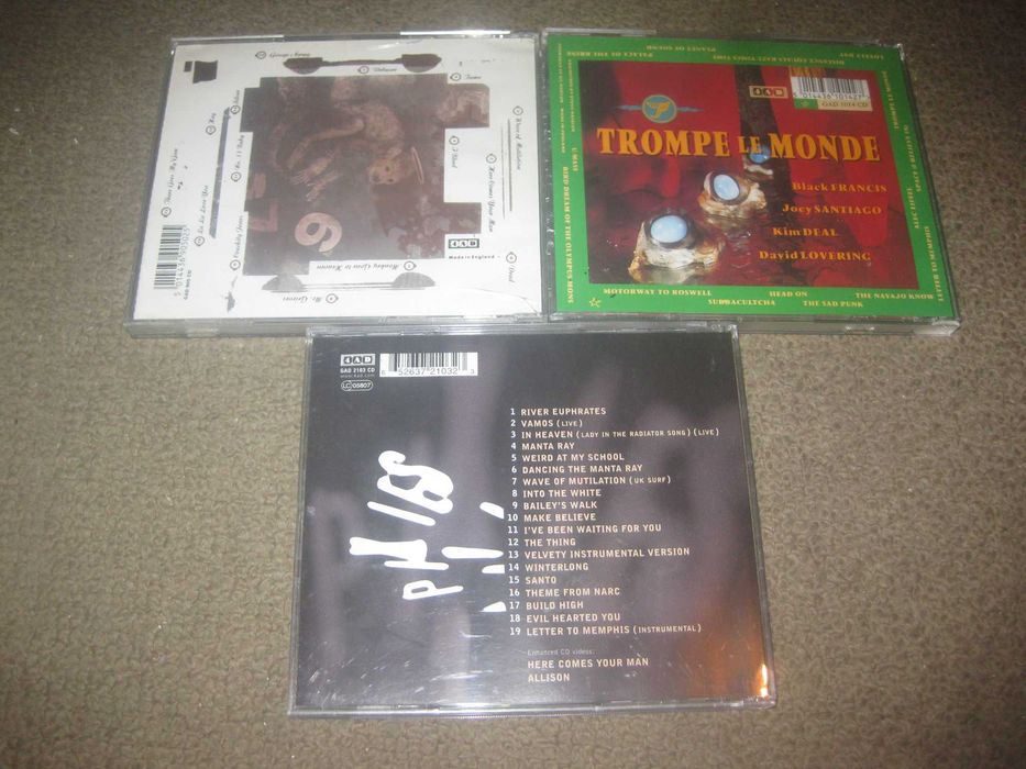 3 CDs dos "Pixies"