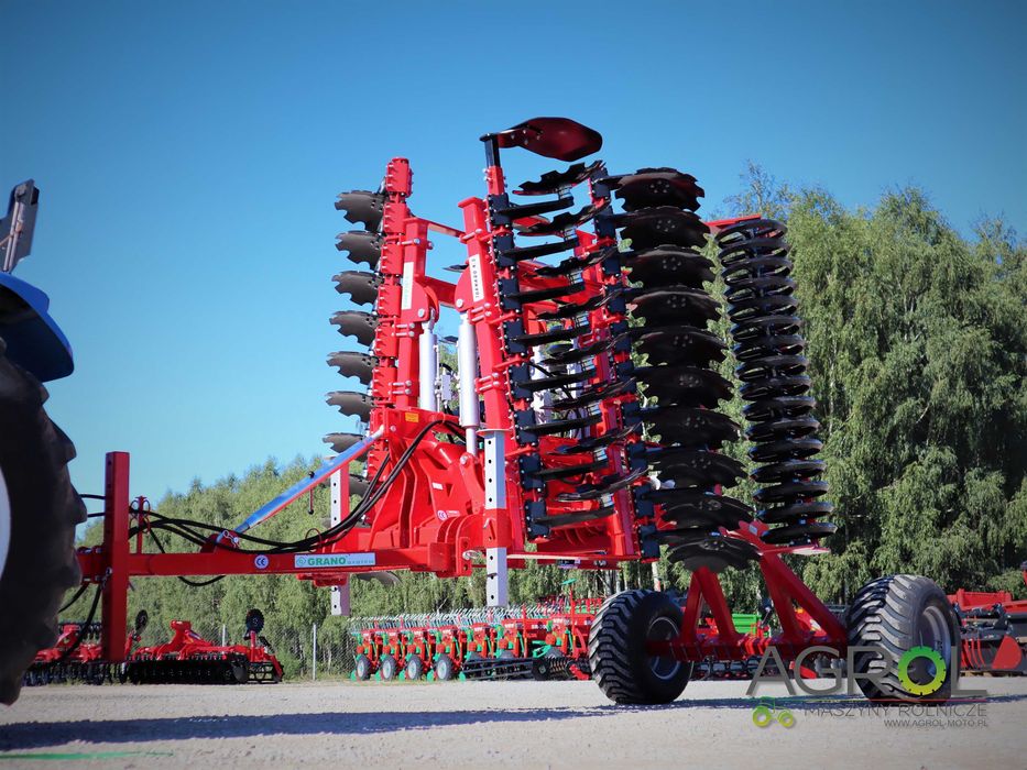Brona talerzowa hydrauliczna 4m SHARK SHS Grano-System NOWA WERSJA 4,5