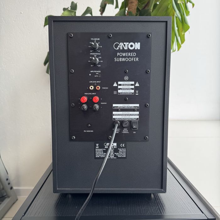 Subwoofer aktywny Canton - bardzo mocny bass