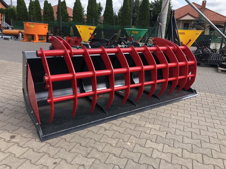 Szuflo KROKODYL MAX Zęby WYPALANE igła widły do obornika euro JCB CAT