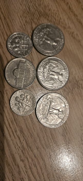 Монети США, 25, 10, 5 центів