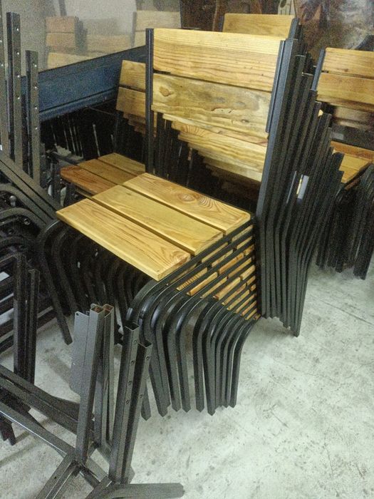 Стільці стулья прочные стільці меблі для кафе  вуличні  стулья из металла и дерева металеві стільці стулья для кафе вуличні