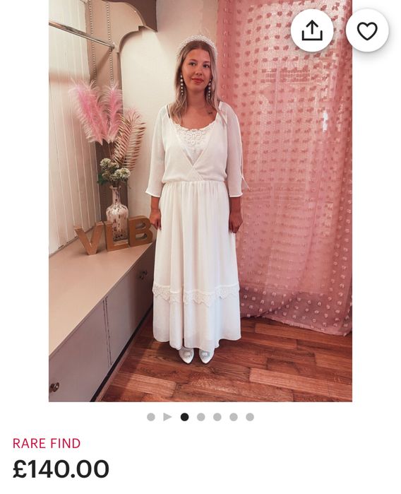 Нове з біркою Together Boho Класичне Весільне плаття M-L