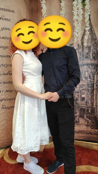 Сукня на розпис, плаття весільне, на випускний