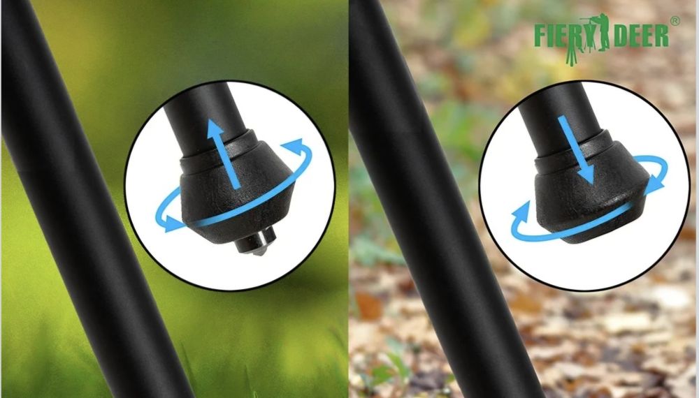 !!Pastorał myśliwski automatyczny FIERY DEER monopod podpórka 180 cm