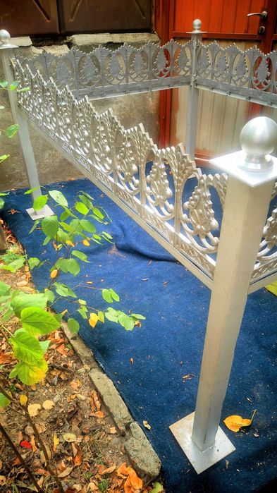 Огорожа АЛЮМІНІЄВА, НЕ ІРЖАВІЄ, вічна на могилу на кладовище 2*1.5м