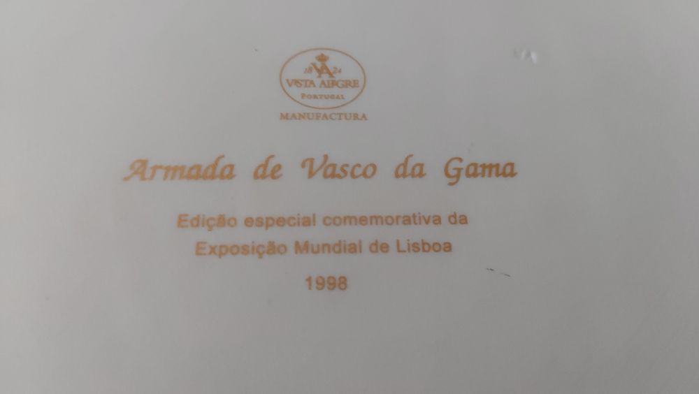 Bandeja "Armada de Vasco da Gama" da Vista Alegre em porcelana