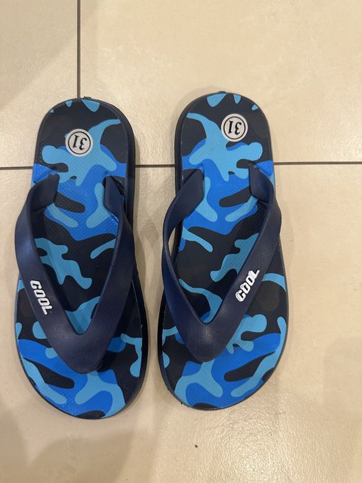 Ветнамки шлепанцы резиновые резинки голубі/сині